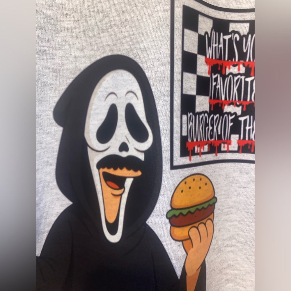 NEW!! GHOSTFACE BOB BELCHER— BURGER OF THE DAY tee - Picture 3 of 5